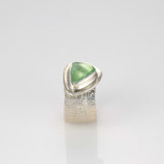 Fern - Green Tourmaline Silver Ring alt image | Breathe Autumn Rain Jewelry