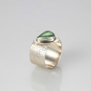 Fern - Green Tourmaline Silver Ring alt image | Breathe Autumn Rain Jewelry