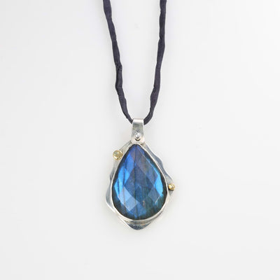 Moonbath - Labradorite Pendant Necklace main image | Breathe Autumn Rain Jewelry