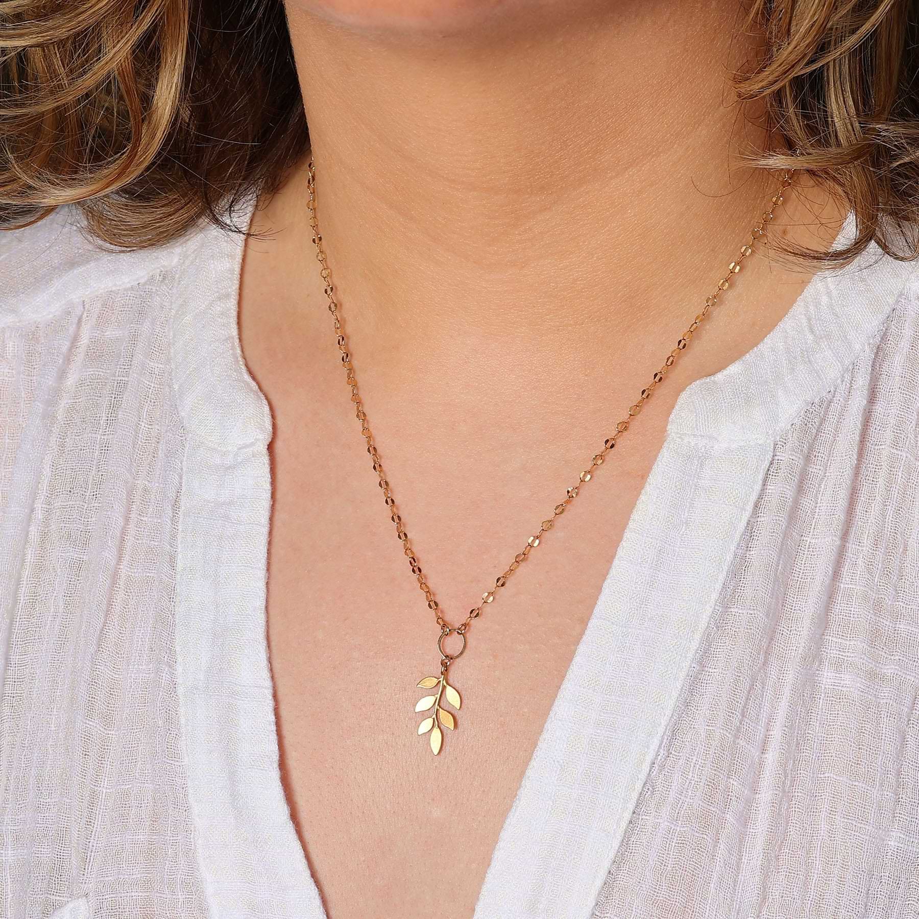 Gold Lariat Necklace with Gold Leaf pendant. grunge jewelry, emo jewel –  ShieldMaidenJewelry